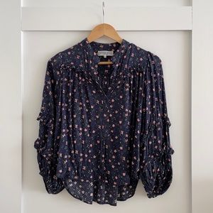 Apiece Aparts's Navy Bravissima blouse